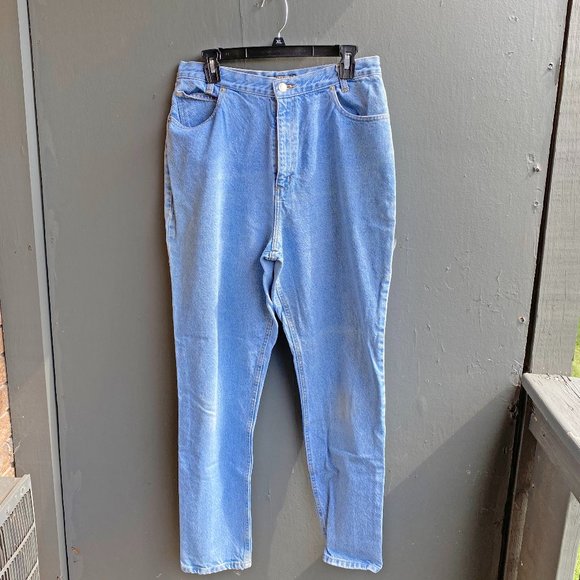 (4 / $40) Vintage Memphis Curvy Fit Blue Jeans SZ 14 - Picture 1 of 9